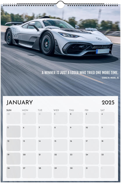 2025 Exotic Car Calendar